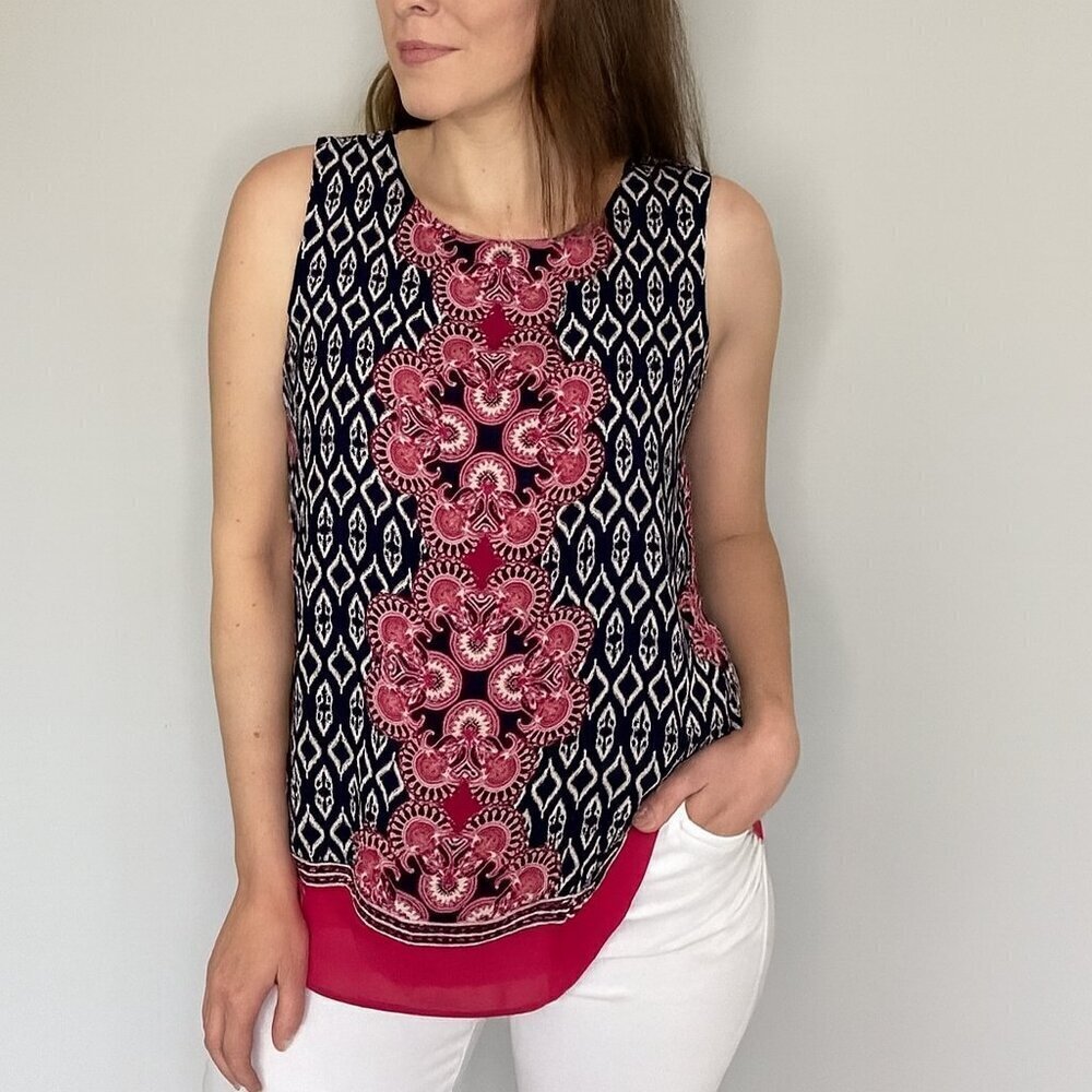 Rose & Olive Bohemian Tank Top Size Medium